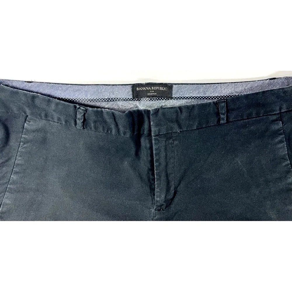 Banana Republic Women's Size 10 Black Cotton Pants - Picture 5 of 8